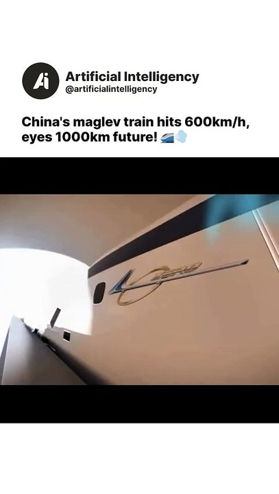 China's maglev train hits 600kmh, eyes 1000km future! 🚄💨