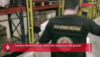 İstanbul Havalimanı'nda 455,2 kilo kokain ele geçirildi!