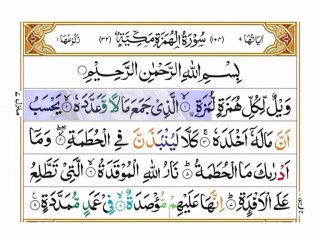 Surah Al Humazah/ QuranChapterNo104 / AllahKaTohfaQuran