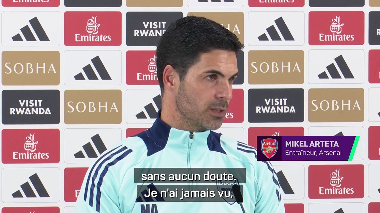 Arteta : "De Bruyne, l'un des trois meilleurs joueurs de l'histoire en Premier League"