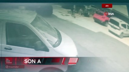 Antalya'da bisiklet süren çocuğun kazada ölümden döndüğü an