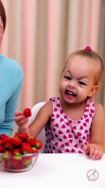Even Little Ones Can Remove Strawberry Tops wit...