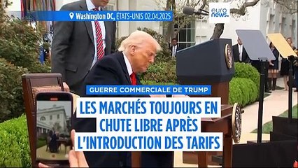 Les marchés européens et américains toujours en chute libre après les tarifs douaniers de Donald Trump