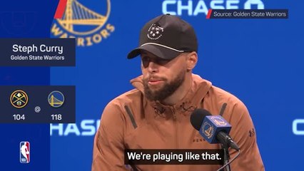 Warriors playing at a championship level, claims Curry