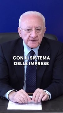 De Luca - La Regione Campania sarà la seconda più colpita dai dazi di Trump (04.04.25)