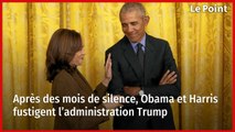 Après des mois de silence, Obama et Harris fustigent l’administration Trump