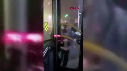 Sarıyer'de İETT otobüsüne saldırı