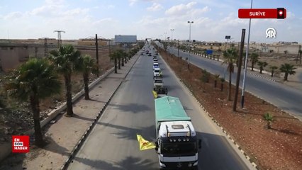 PKK/YPG'li teröristler Halep kent merkezinden çekiliyor