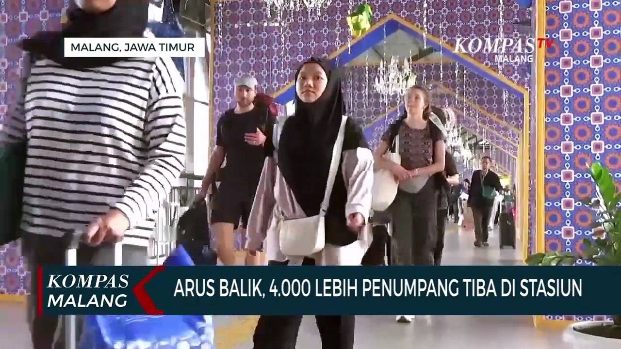 Arus Balik, 4.000 Lebih Penumpang Tiba di Stasiun Malang