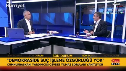 Cumhurbaşkanı Yardımcısı Cevdet Yılmaz: Demokraside suç işleme özgürlüğü yok