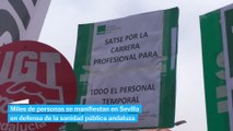 Miles de andaluces se manifiestan contra la privatización encubierta de la sanidad pública