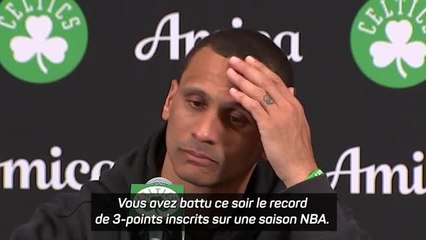 Celtics - Mazzulla fait l'éloge de ses joueurs après le record de 3-points