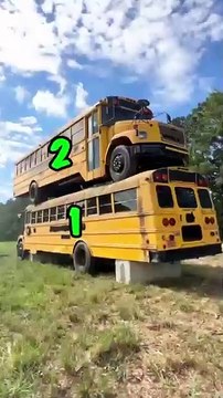 How Many School Buses Can We Stack? | Mr beast video in english | Mrbeast latest video | Mr beast in english | Mr beast gamming channel