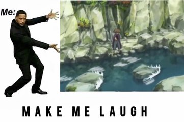 Anime Gintama waterfall Funny scene