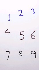 1 to 9 number drawing number art drawing ideas