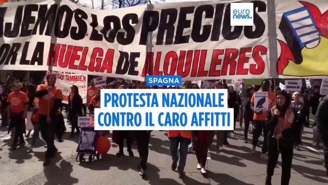 La Spagna scende in piazza per protestare contro l'aumento dei prezzi degli affitti