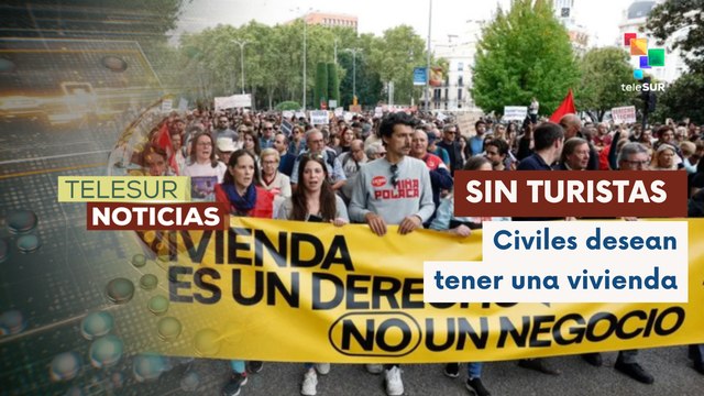 Españoles exigen viviendas dignas