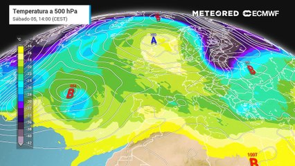 Regresa la potente dorsal anticiclónica abarcando a España