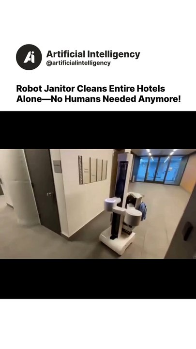 Robot Janitor Cleans Entire Hotels Alone—No Humans Needed Anymore!