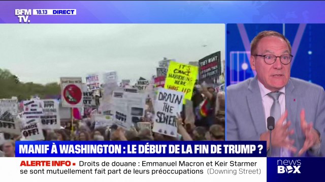 Patrick Martin-Genier, professeur à Sciences Po, estime que les manifestations contre Donald Trump aux États-Unis sont symboliques