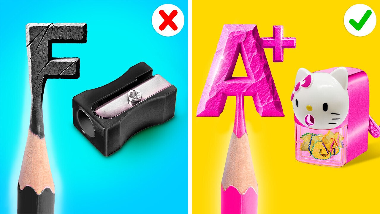 Défi Art Bon vs Mauvais ! Gadgets de dessin cool et astuces en carton de TikTok par 123 GO !