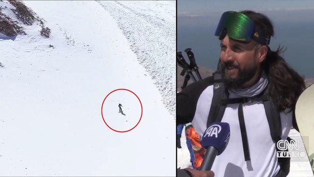 Artos Dağı'nda çığ altında kalan kayakçı kendi imkanlarıyla kurtuldu