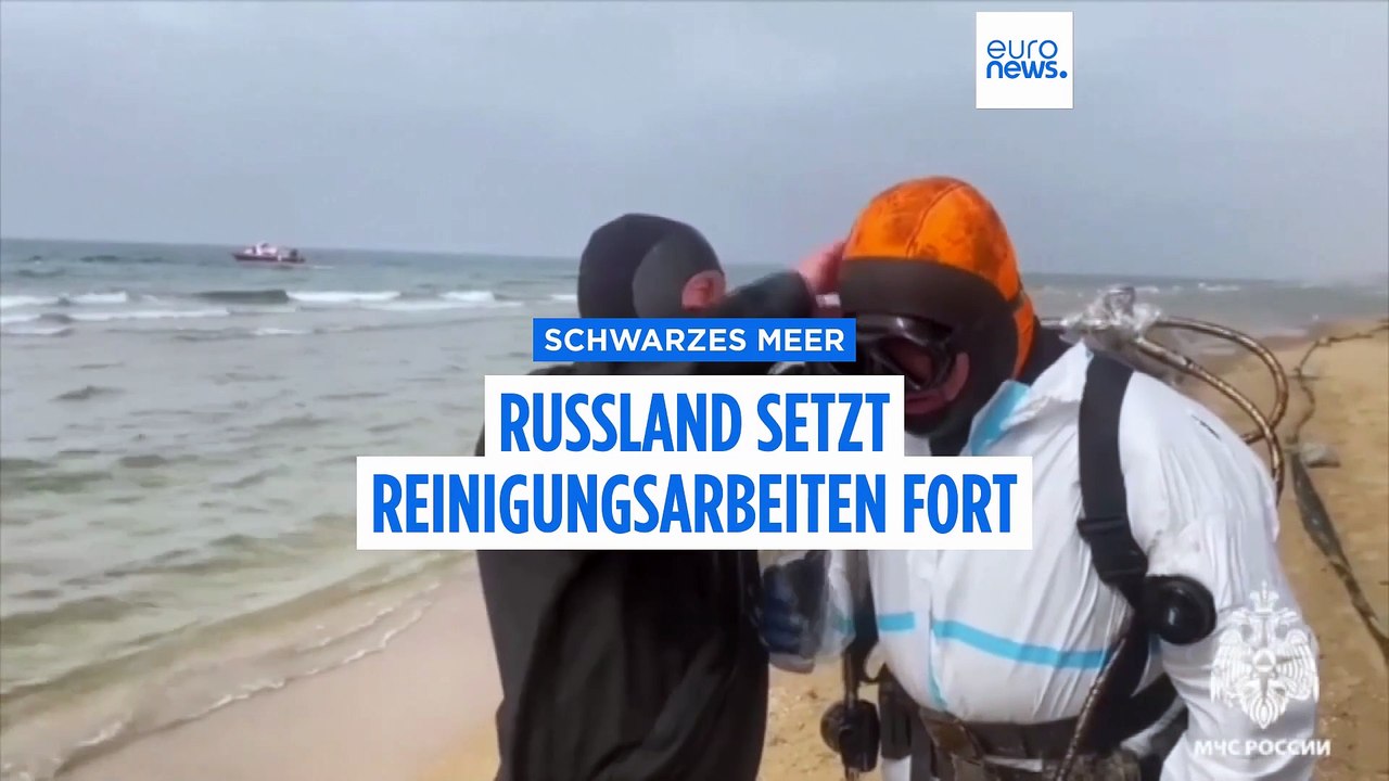 Russland setzt Reinigungsarbeiten in der Straße von Kertsch fort
