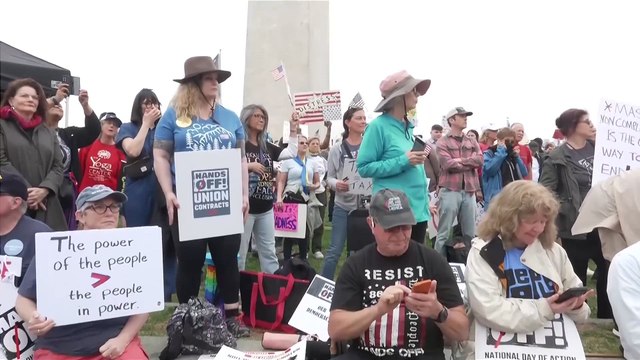 Anti-Trump demonstrators in Washington vow to take our country back