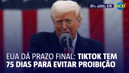 Trump prorroga em 75 dias prazo de venda do TikTok