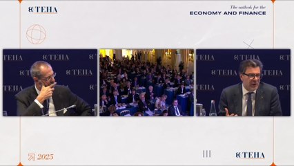 Cernobbio (Como) - Il ministro Giorgetti al Forum Ambrosetti (05.04.25)
