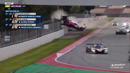 Michelin Le Mans Cup 2025 Barcelona Garcia Huge Crash Red Flag