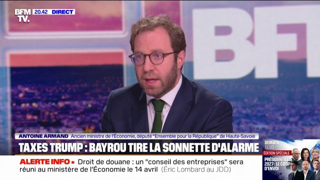 Antoine Armand, ancien ministre de l'Économie: Notre économie est dans une situation d'extrême fragilité