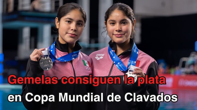 Gemelas dan primera medalla a México en Copa Mundial de Clavados