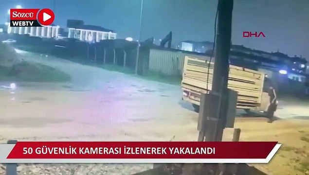 Balkondan sarkıttığı halata tutunarak indiği evi soyan şüpheli, 50 güvenlik kamerası izlenerek yakalandı
