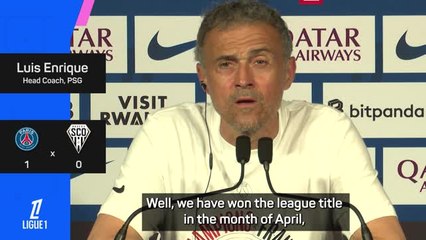 Enrique targeting invincible season after securing Ligue 1 title