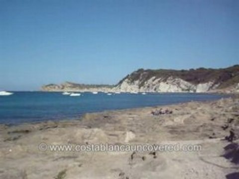 Cala Blanca Beach in Javea, Costa Blanca, Spain.