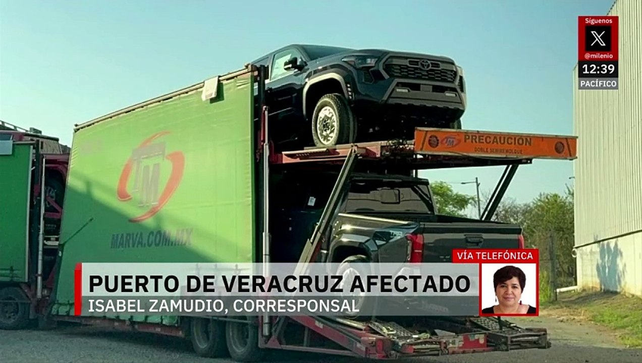 Puerto de Veracruz sufre caída en comercio automotriz por aranceles