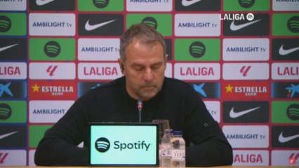 Le preguntan por el Madrid y Flick sorprende