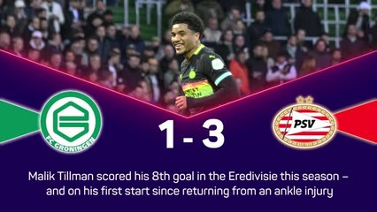 Malik Tillman scores stunner on PSV return