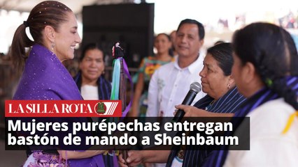 Sheinbaum recibe bastón de mando en Cheranástico: Justicia para el Pueblo Purépecha