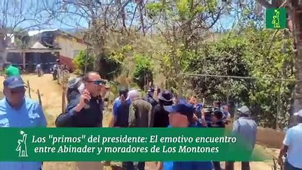 Los "primos" del presidente: El emotivo encuentro entre Abinader y moradores de Los Montones