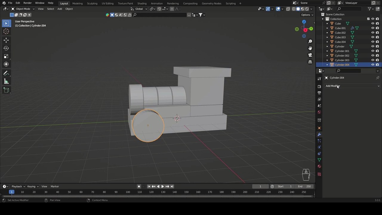 08 Array Modifier - 3D Modeling in Blender for Beginners