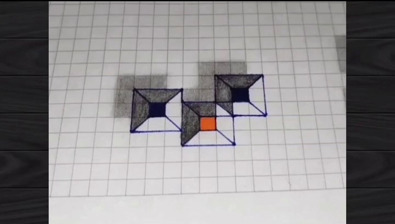 (TUTORIAL #00006) 🎨🖌️🖌️ CÓMO DIBUJAR cuadrados 3D con efecto de sombras. ¡Paso a paso!