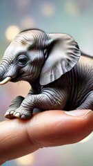 Elephant on a fingers #dailymotionshorts#trending