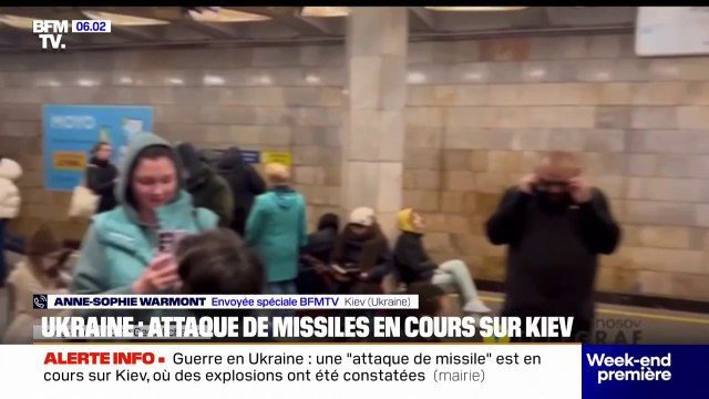 Ukraine: une attaque de missiles visant Kiev est en cours, des explosions constatées