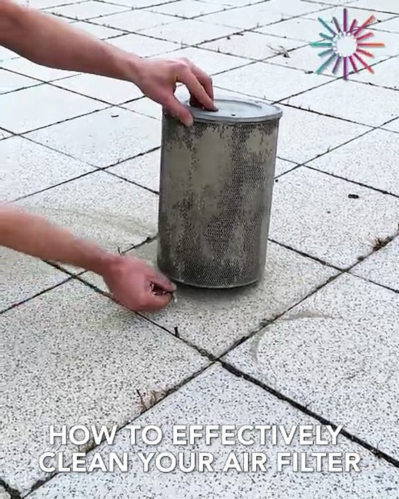 Best way to clean your air filter! 😅💯