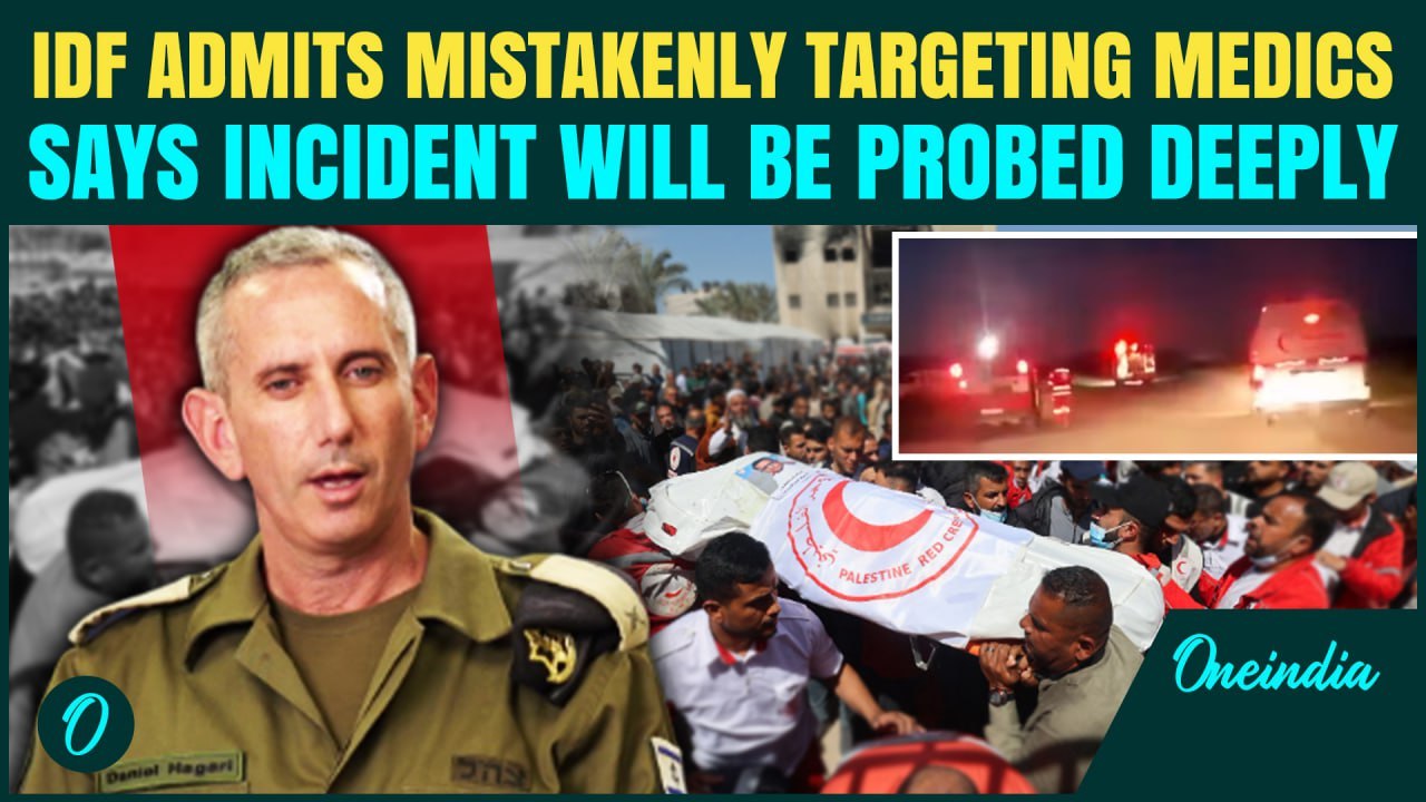 IDF Admits ‘Mistake’ After 15 Medics Killed in Gaza Ambush, Video Contradicts Initial Claim