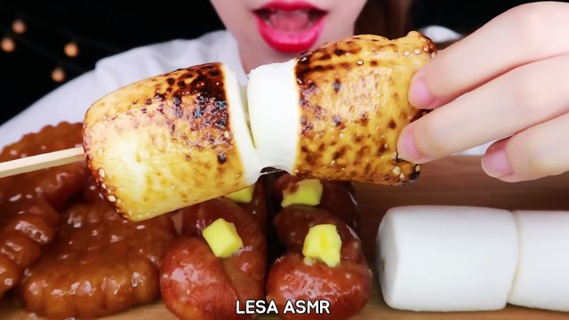 ASMR GRILLED GIANT MARSHMALLOW, YAKGWA, SALTED CARAMEL TWISTED BREAD EATING SOUNDS MUKBANG 먹방 咀嚼音