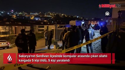 Sakarya'da vahşet! Komşuların kavgası kanlı bitti: 5 ölü, 5 yaralı