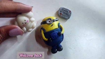 Simple & easy cold porcelain clay with only three ingredients  @barnika_roynathrecipe - minion diy